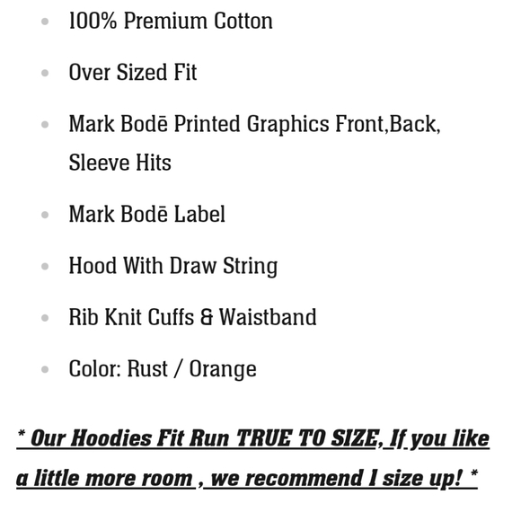 Mark Bode Cheech Stoned Rust Hoodie NWT Rare, Cartoon Artist - Picture 6 of 11